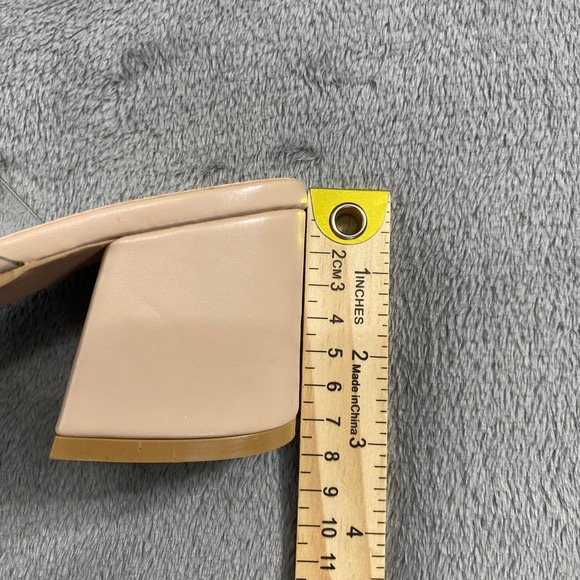 10 Streetwear Society Nude Clear Strap Block Heel Slide‎ Sandals Size 10 - Picture 8 of 8